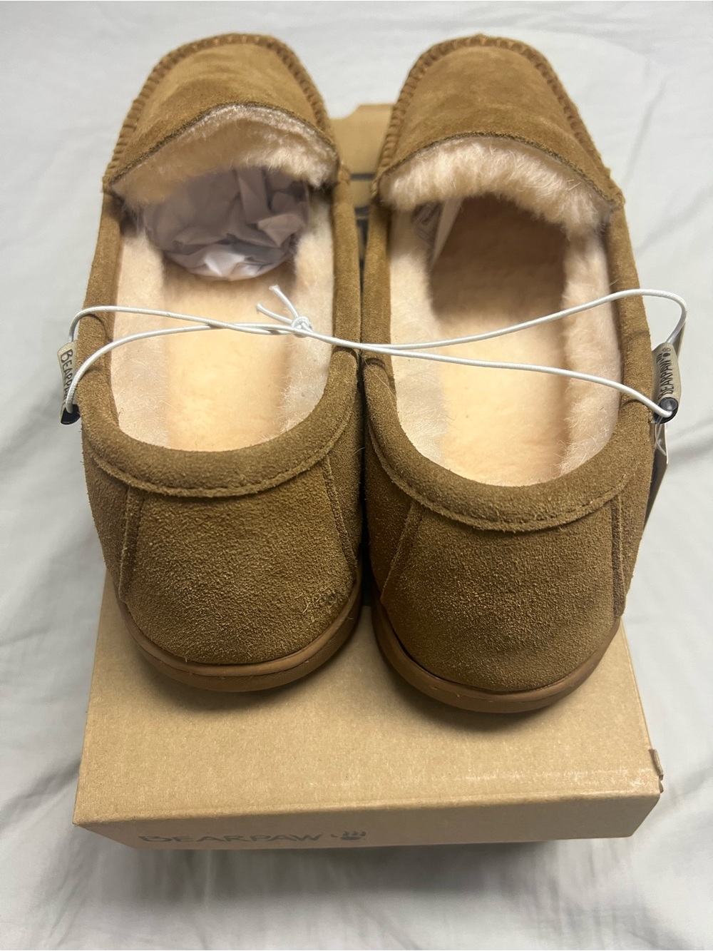 BEARPAW BRIAN MOCCASIN SLIPPERS NWB - Picture 4 of 8